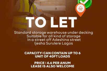 A STANDARD WAREHOUSE AT IJESHA SURULERE LAGOS