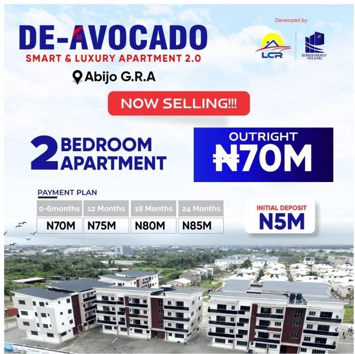 2-BEDROOM APARTMENT AT DE-AVOCADO LUXURY & SMART APARTMENTS ABIJO GRA LAGOS