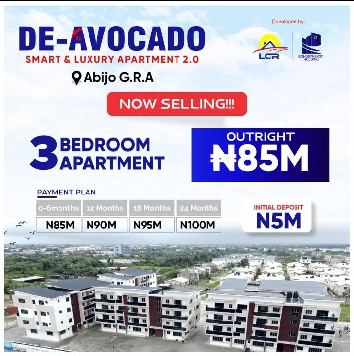 3-BEDROOM APARTMENT AT DE-AVOCADO SMART & LUXURY APARTMENT ABIJO GRA LAGOS